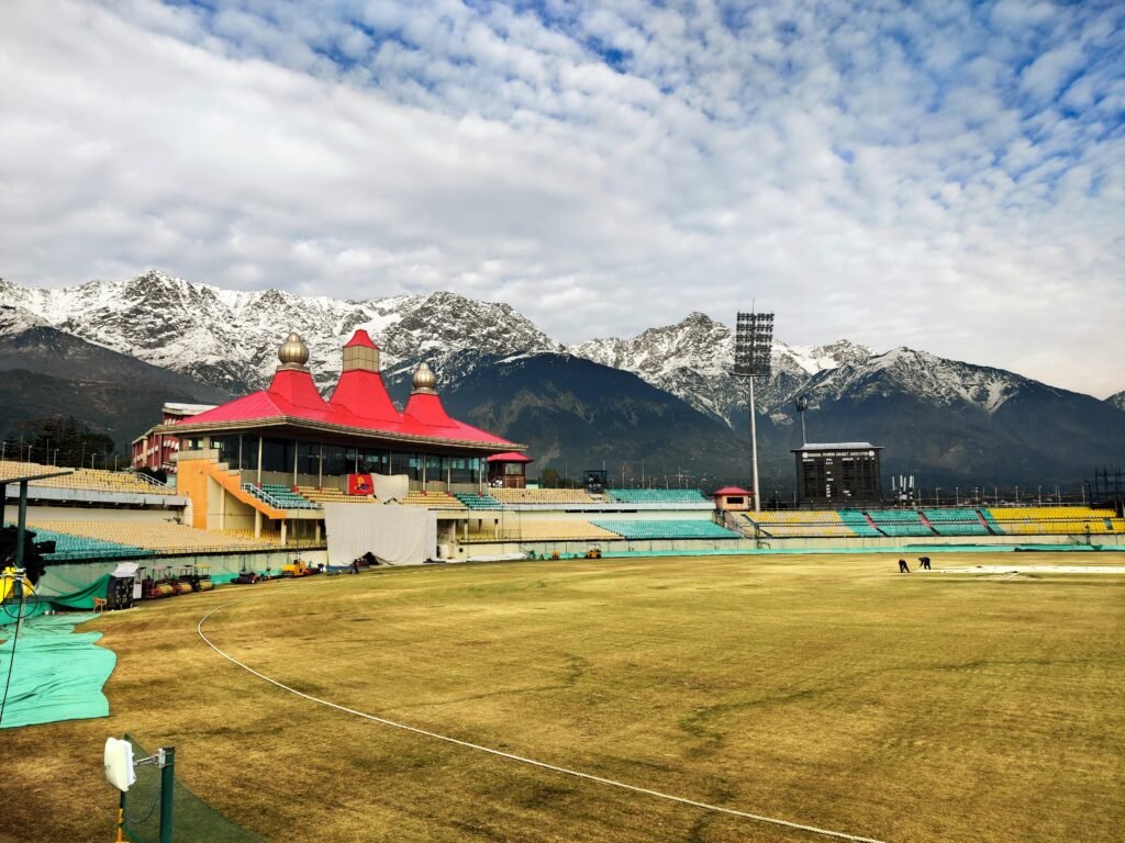 Sports Field Near Mountains